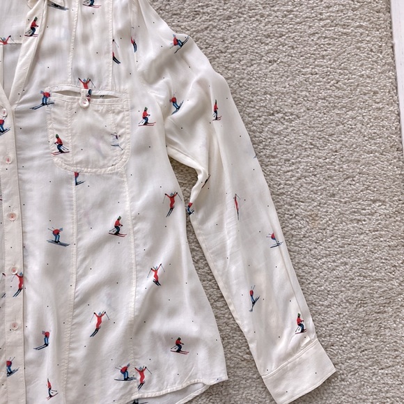 Anthropologie Après-ski Conversationalist Blouse - Picture 4 of 8